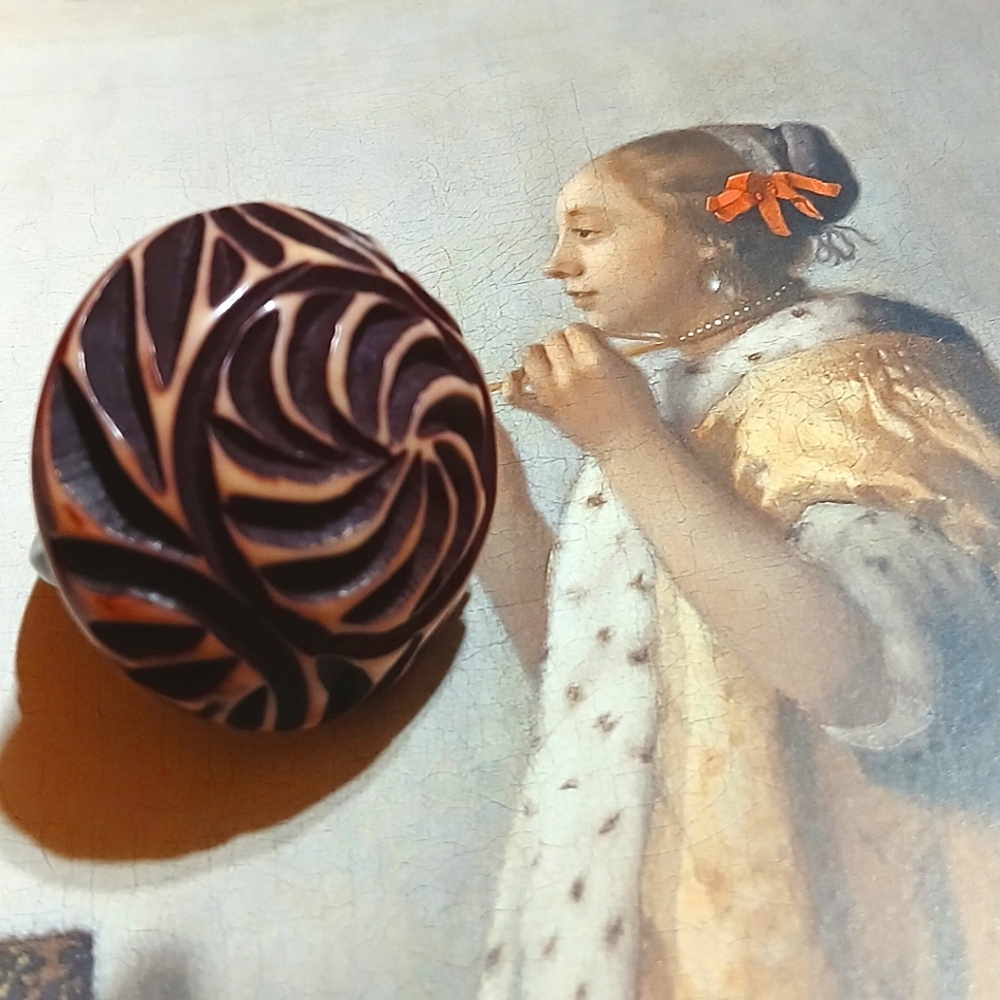 HOTCAKES Design Hand Cast Resin Ring - Picture 4 of 8